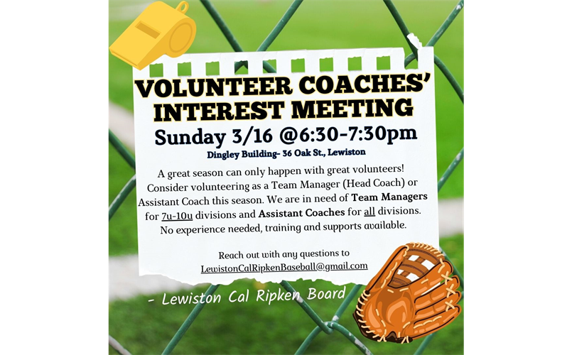 2025 Volunteer Coaches' Meeting