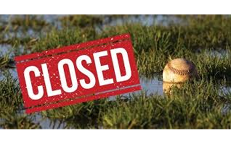 Complexes Closed- Please allow time for fields to dry!