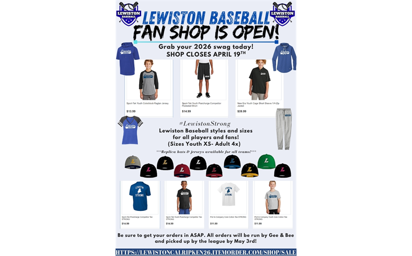 2026 Fan Shop is Open!